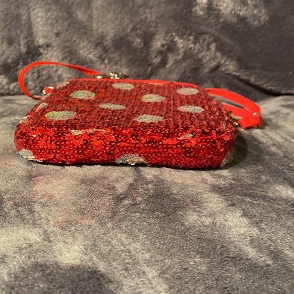 Disney Parks Original Minnie Mouse Polka Dot Sequin Mini Tablet/iPad Bag/Purse - Picture 2 of 7